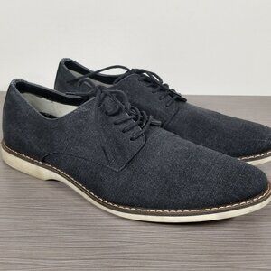 The Rail Austin Oxford Dress Shoe, Charcoal Textile, Mens Size 10 / 43